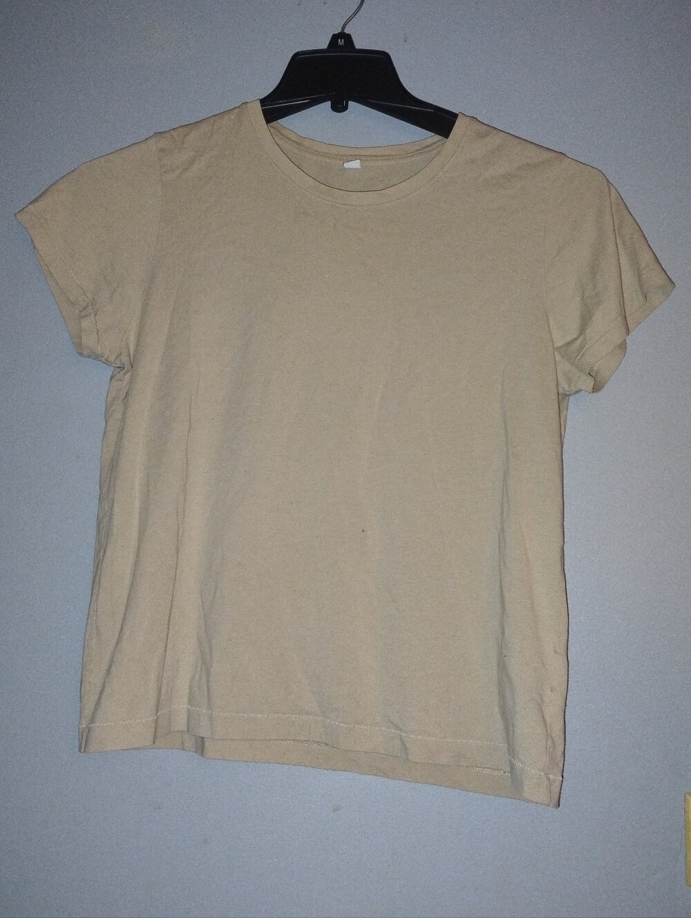 Uniqlo Women's Short Sleeve Crewneck Tee in Beige
